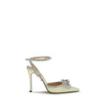 Bicolor Silk High Heel Pumps