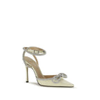 Bicolor Silk High Heel Pumps