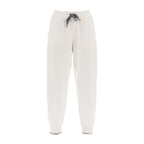 White Cashmere Athletic Pants