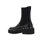 Black Calfskin Chelsea Boots