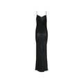 Black Acetate Casual Dress