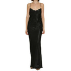 Black Acetate Casual Dress