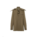 Bicolor Cotton Dress Shirt
