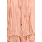 Multicolor Silk Casual Dress