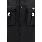 Black Recycled Polyamide Jacket
