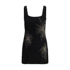 Black Nylon Casual Dress
