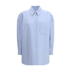 Blue Wool Oves Aries Dress Shirt