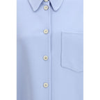 Blue Wool Oves Aries Dress Shirt