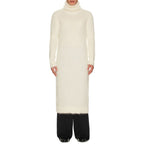 White Mohair Casual Dress