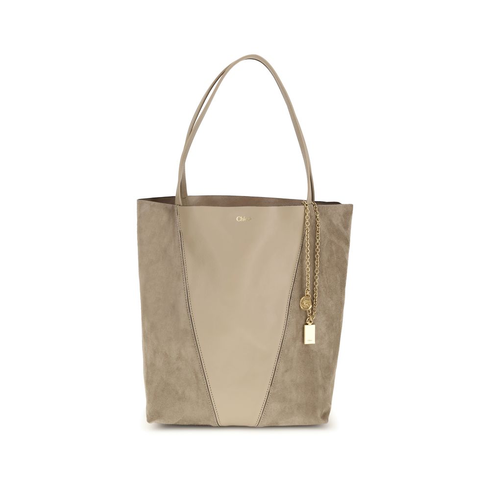 Beige Calf Leather Bos Taurus Shoulder Bag