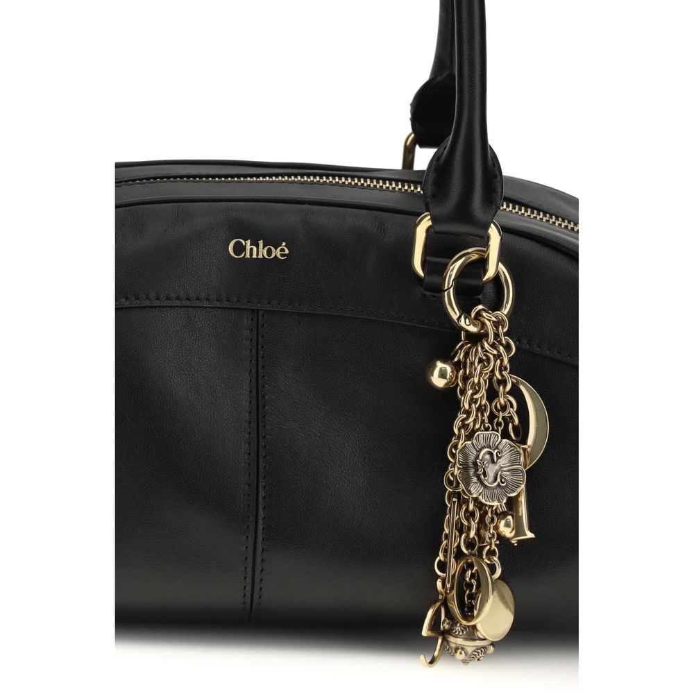 Black Calf Leather Bos Taurus Handbag