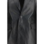 Black Calf Leather Bos Taurus Leather Jacket