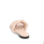 Multicolor Leather Flat Sandals