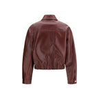 Bordeaux Calf Leather Bos Taurus Leather Jacket