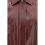 Bordeaux Calf Leather Bos Taurus Leather Jacket