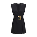 Black Wool Cocktail Dress
