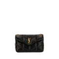 Black Lamb Leather Shoulder Bag