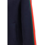 Blue Wool Full-Length Jacket