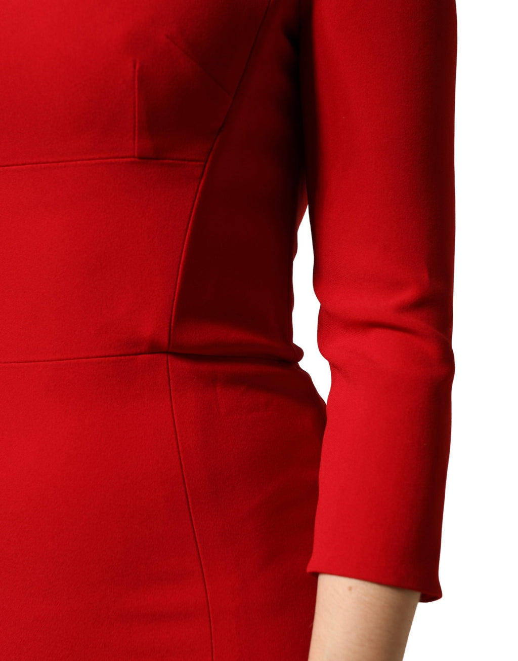 Red Viscose Sheath Bodycon Mermaid Dress