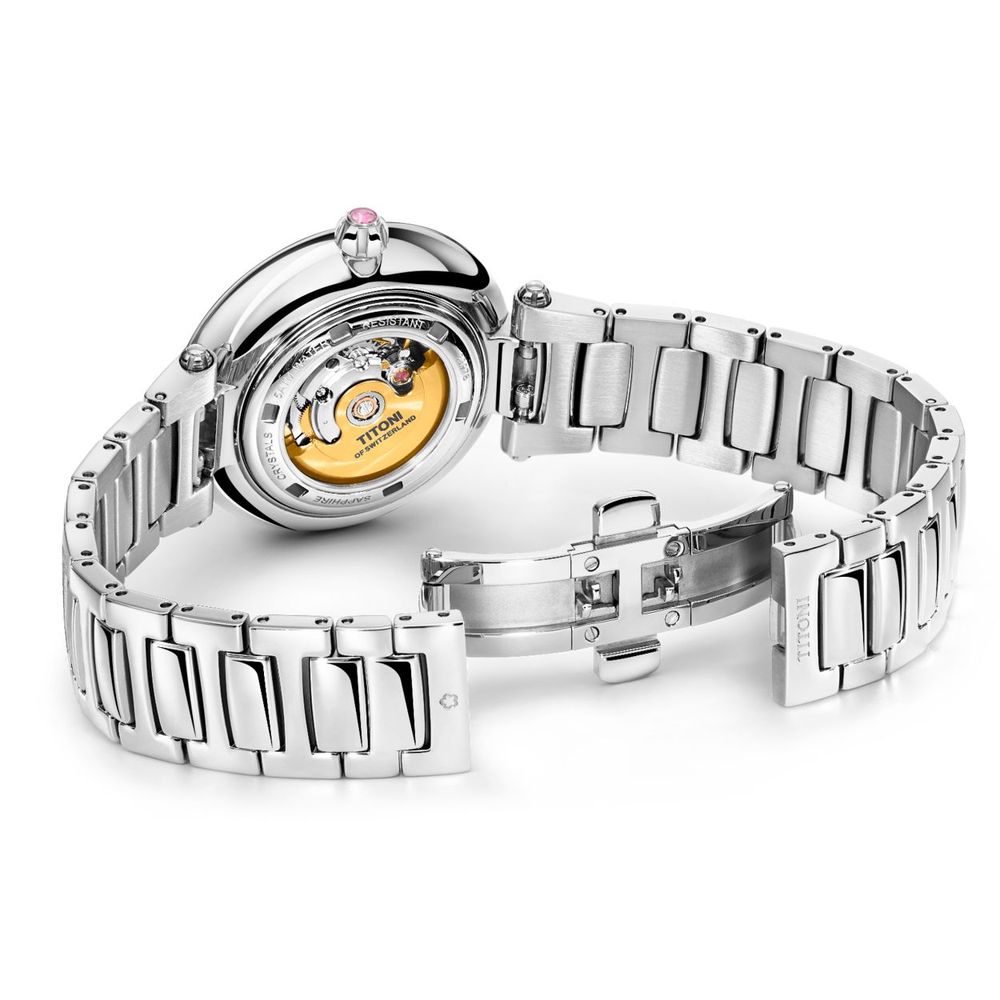Gray Stainless Steel Dress Watch
