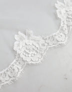 White Floral LaceNylon Floor Length 3M Long Veil