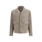 Bicolor Calf Leather Bos Taurus Leather Jacket