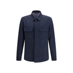 Blue Wool Oves Aries Full-Length Jacket