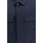 Blue Wool Oves Aries Full-Length Jacket