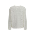 White Silk Sweatshirt