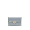 Blue Calf Leather Bos Taurus Shoulder Bag