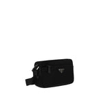 Black Recycled Polyamide Shoulder Bag