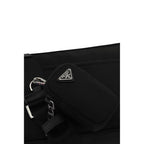 Black Recycled Polyamide Shoulder Bag