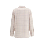 White Cashmere Pattern Shirt