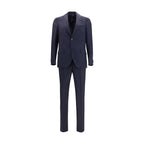 Blue Wool Two-Piece Suit