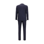 Blue Wool Two-Piece Suit