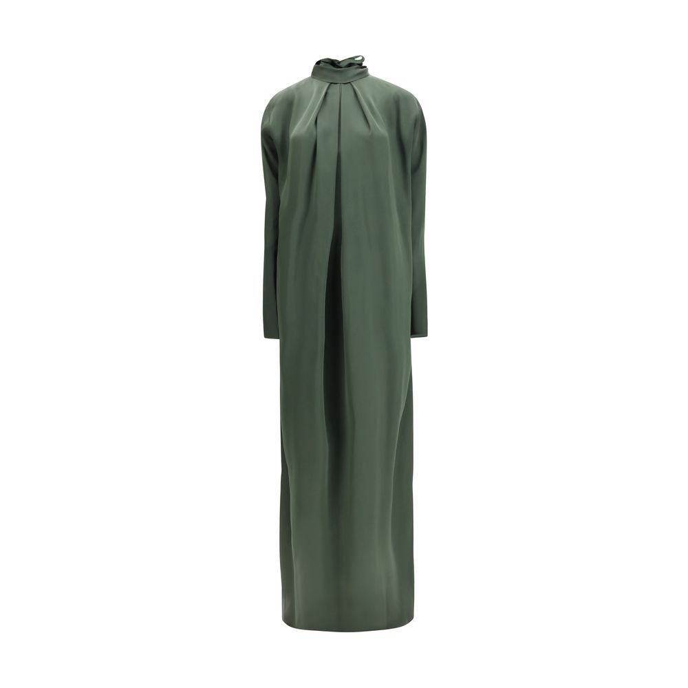 Bicolor Silk Casual Dress