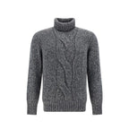 Gray Cashmere Turtleneck