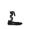 Black Fabric Ballet Flats