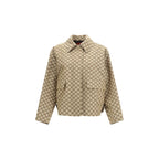 Beige Cotton Bomber
