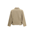 Beige Cotton Bomber