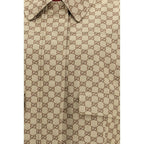 Beige Cotton Bomber