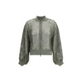 Bicolor Silk Bomber