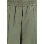 Bicolor Cotton Casual Pants