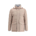Beige Cashmere Full-Length Jacket