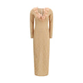 Multicolor Polyamide Cocktail Dress