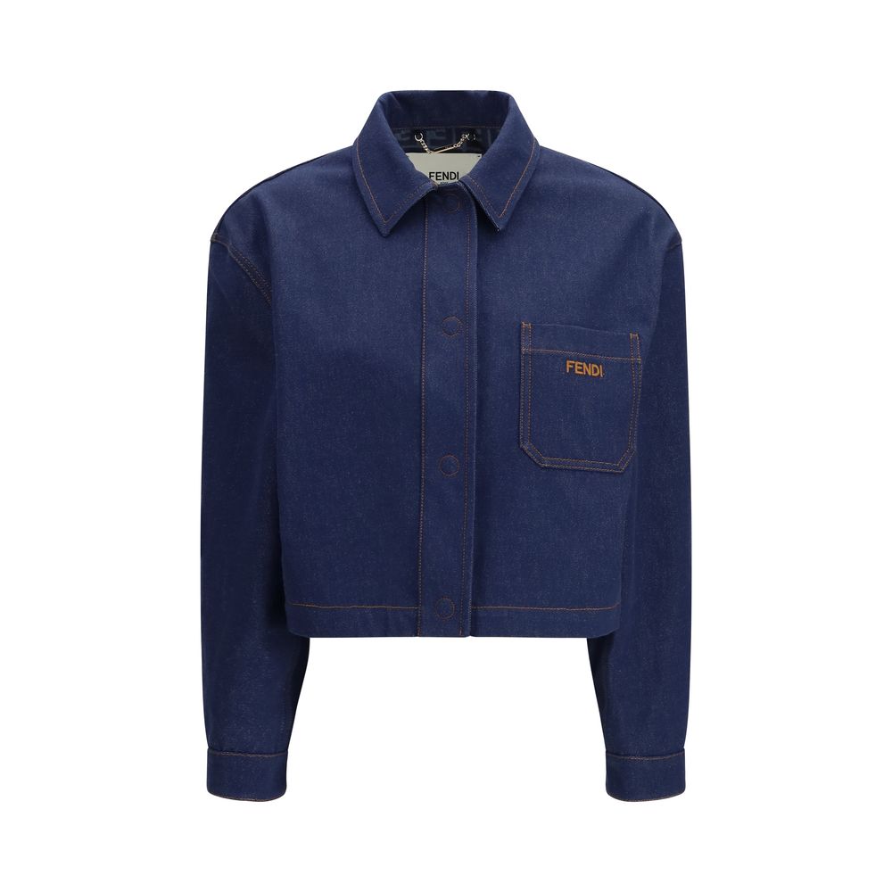 Blue Cotton Denim Jacket