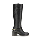 Black Calf Leather Bos Taurus Lace-Up Boots