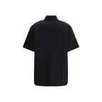 Black Cotton Shortsleeve Shirt