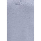 Blue Cashmere Polo Shirt
