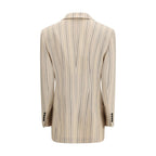 Multicolor Viscose Full-Length Jacket